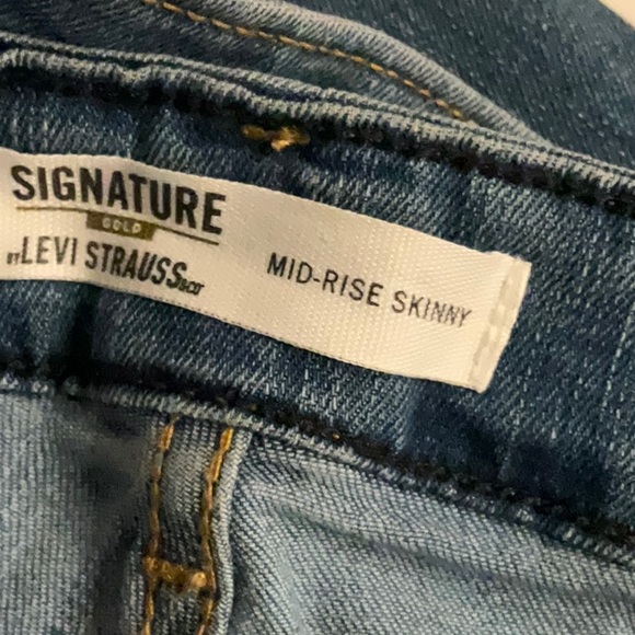 NWT Signature Levi Strauss Mid-Rise Skinny Stretch Jeans - W38 L32 - Picture 6 of 7